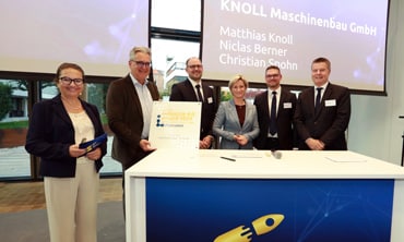 25.10.2024 Pressemitteilung, 3.500 Zeichen, 3 Bilder
Der Allianz Industrie 4.0 Award 2024 bestätigt: Unser Kunde KNOLL Maschinenbau zählt zu den innovativsten Unternehmen Baden-Württembergs...